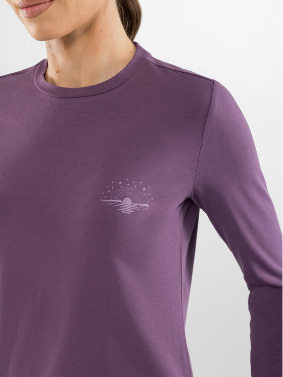 Viking Viking Bluzka Escalante Fioletowy Regular Fit