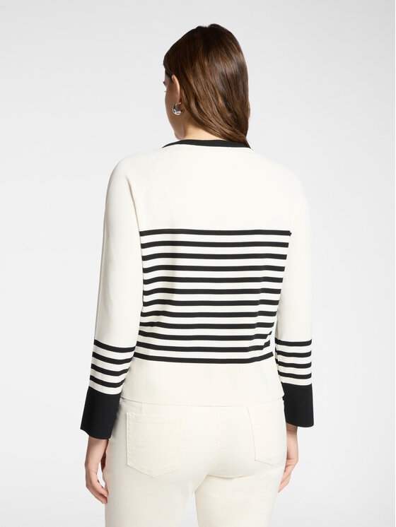 Elena Mirò Elena Mirò Sweter M562Z000703N0A1 Biały Boxy Fit