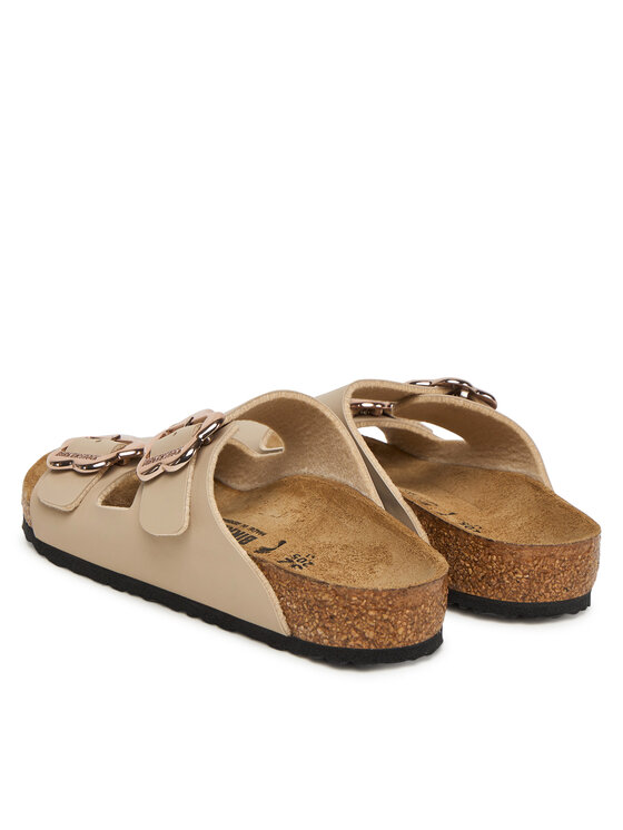 Birkenstock Birkenstock Klapki Arizona Flower Buckle Kids 1030419 S Beżowy