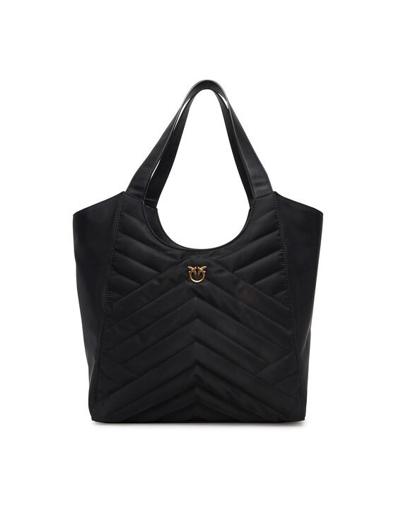 PINKO PINKO Kabelka Tote Bag Puzzle 104536 A1EU Z99Q Černá