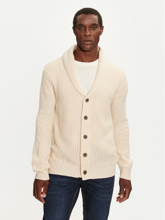 Brave Soul Brave Soul Strickjacke MK-230AKRAMD Beige Regular Fit