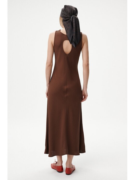 MARI PRETI MARI PRETI Abito da cocktail Ravelle Marrone Regular Fit