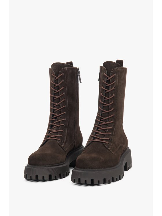 Estro Estro Μποτάκια ER00118117 Καφέ