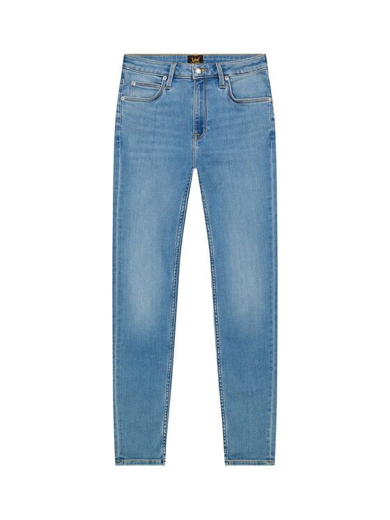 Lee Lee Jeansy SCARLETT HIGH Niebieski Skinny Fit