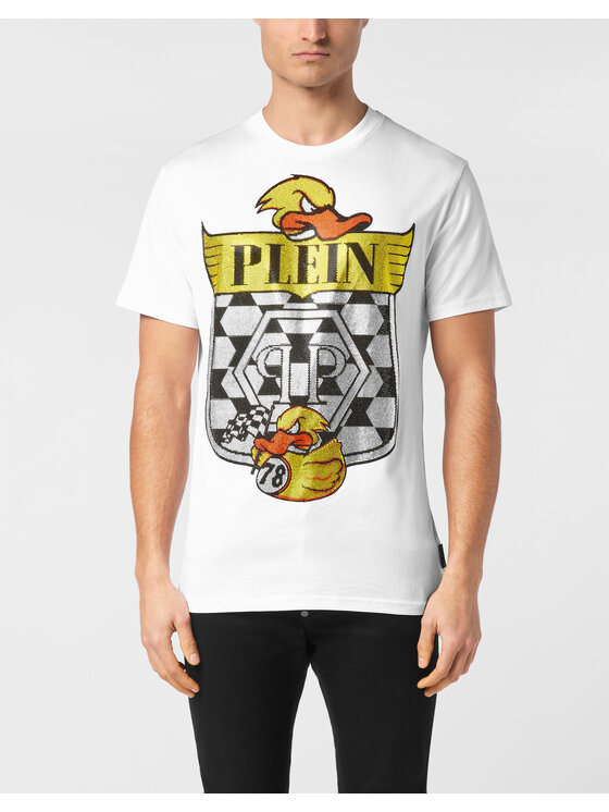PHILIPP PLEIN PHILIPP PLEIN T-Shirt 23519 Biały Regular Fit