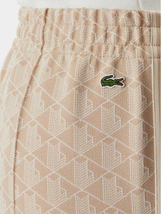 Lacoste Lacoste Spodnji del trenirke XF9313 Svetlo bež Regular Fit