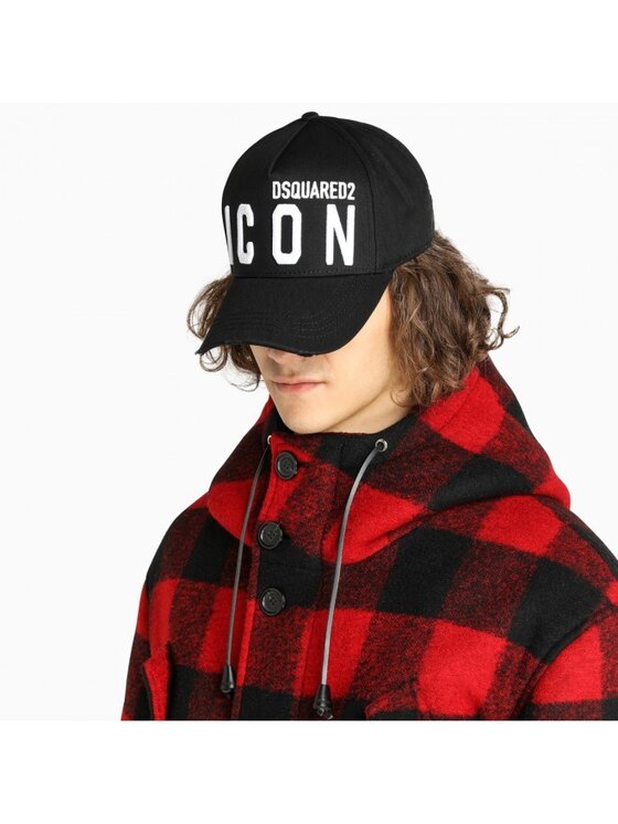 Dsquared2 Dsquared2 Czapka z daszkiem BCM40412 05C 00001 Czarny
