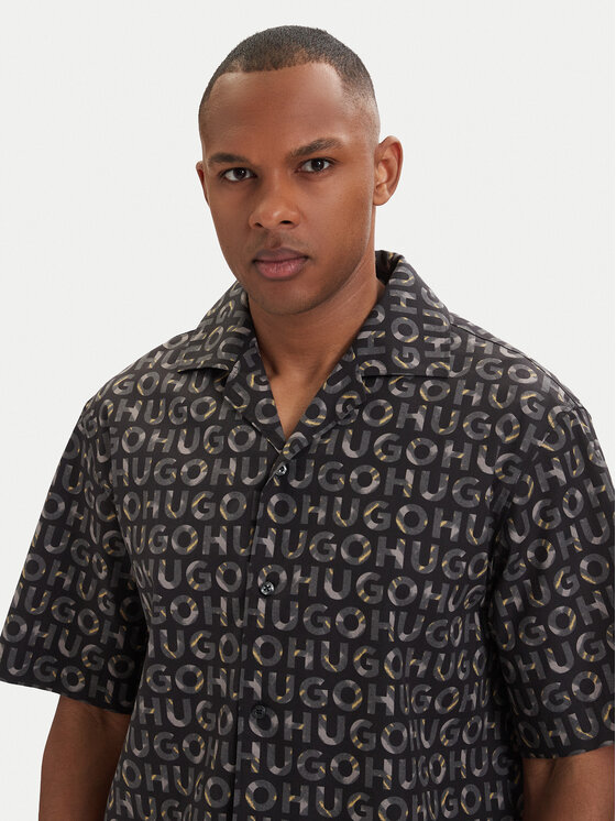 HUGO HUGO Koszula Espino 50560606 Czarny Oversize