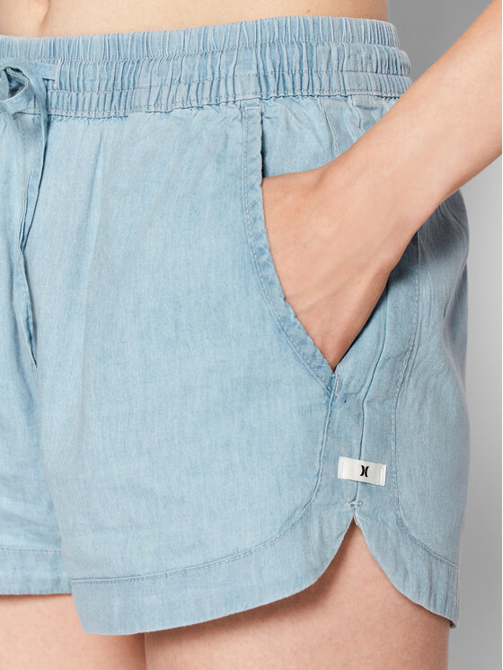 Hurley Hurley Дънкови шорти Cindy Chambray 3HWH0467 Син Regular Fit