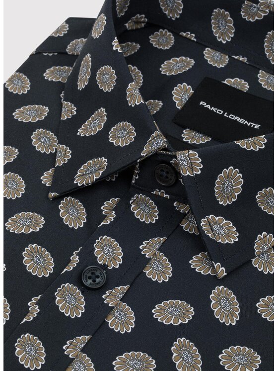 Pako Lorente Pako Lorente Koszula P25WF-1X-005 Czarny Slim Fit