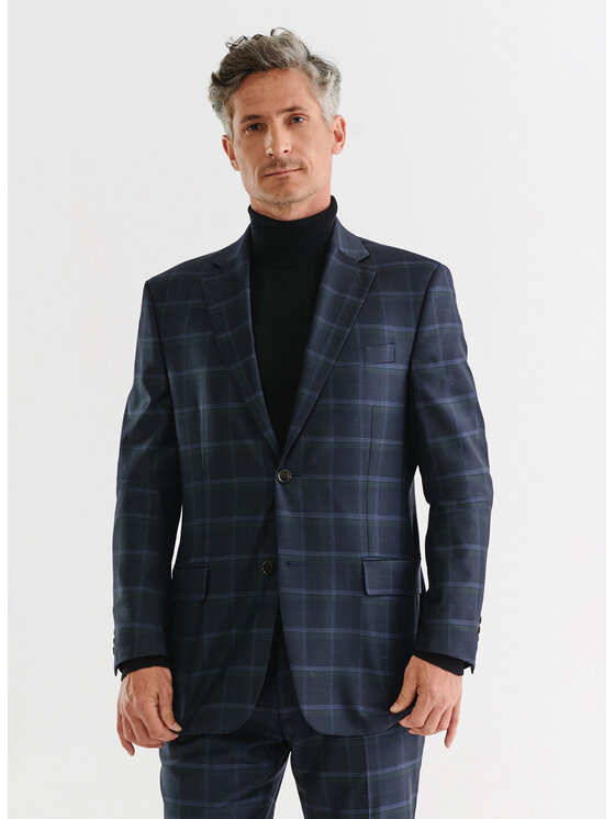 Pako Lorente Pako Lorente Marynarka P23WP-3G-005 Granatowy Slim Fit