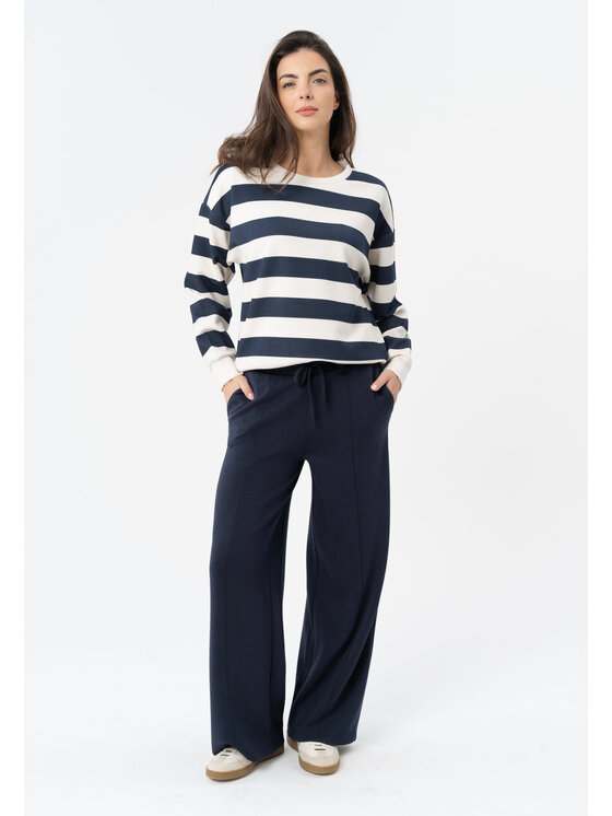 Volcano Volcano Spodnie dresowe N-ERLA Granatowy Comfort Fit