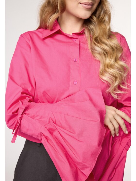 LAURELLA LAURELLA Blúzka Laurella 2VA004504 Bordová Regular Fit
