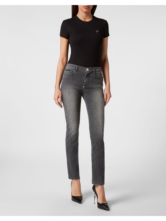 PHILIPP PLEIN PHILIPP PLEIN Jeansy 1139 Szary Regular Fit