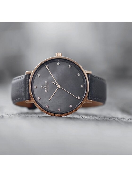 Obaku Obaku Hodinky V186LXVJRJ Šedá