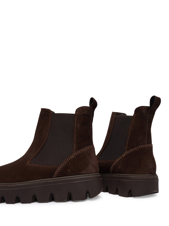 Tamaris Tamaris Kotníková obuv s elastickým prvkem 1-25405-45 Hnědá