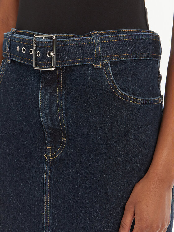 HUGO HUGO Spódnica jeansowa Gatje_2 50541495 Granatowy Regular Fit