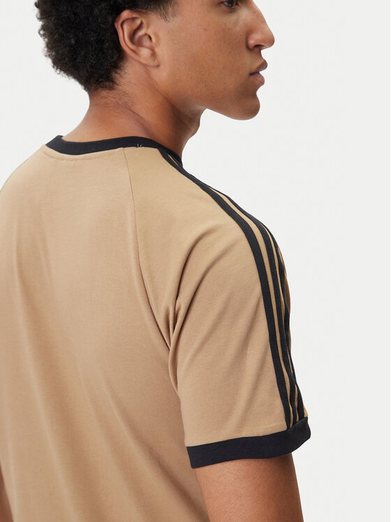 adidas adidas T-shirt adicolor Classics 3-Stripes JY1370 Bež Slim Fit