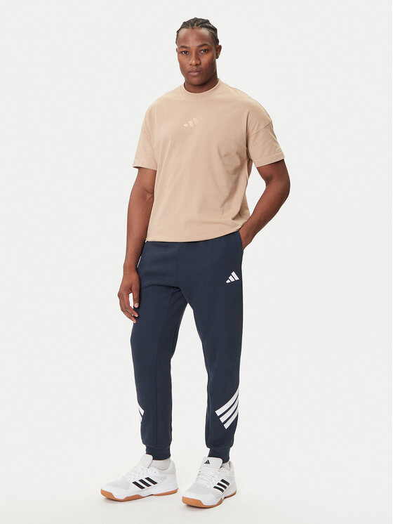 adidas adidas T-Shirt ALL SZN JX5083 Beżowy Loose Fit