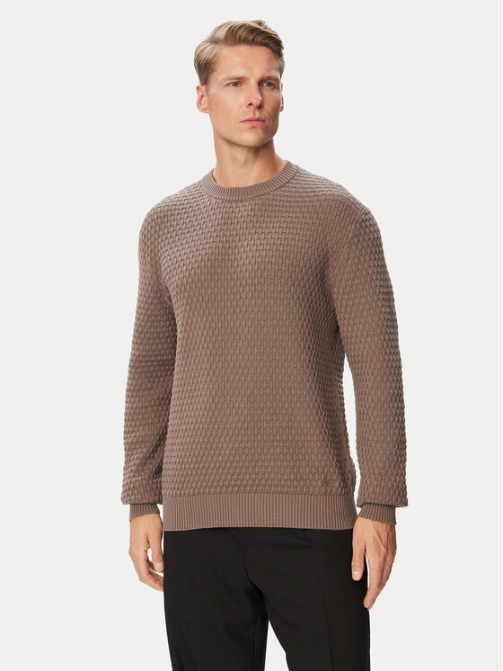 HUGO HUGO Pullover Sylas 50570271 Braun Regular Fit