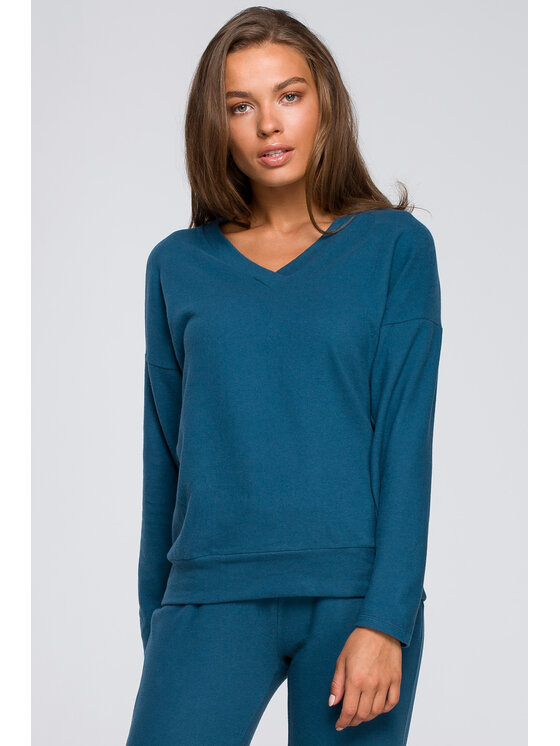 Stylove Stylove Svetr S246 Modrá Regular Fit
