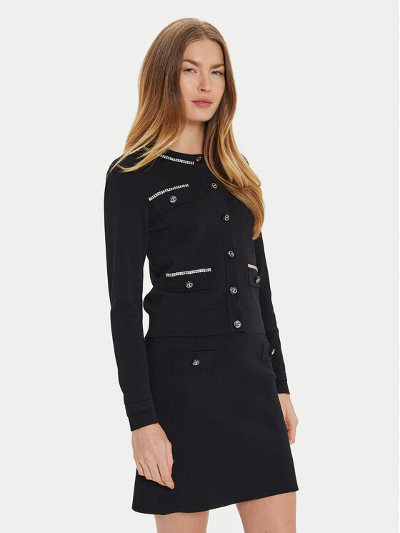 Motivi Motivi Kardigan M4566100874N Černá Regular Fit