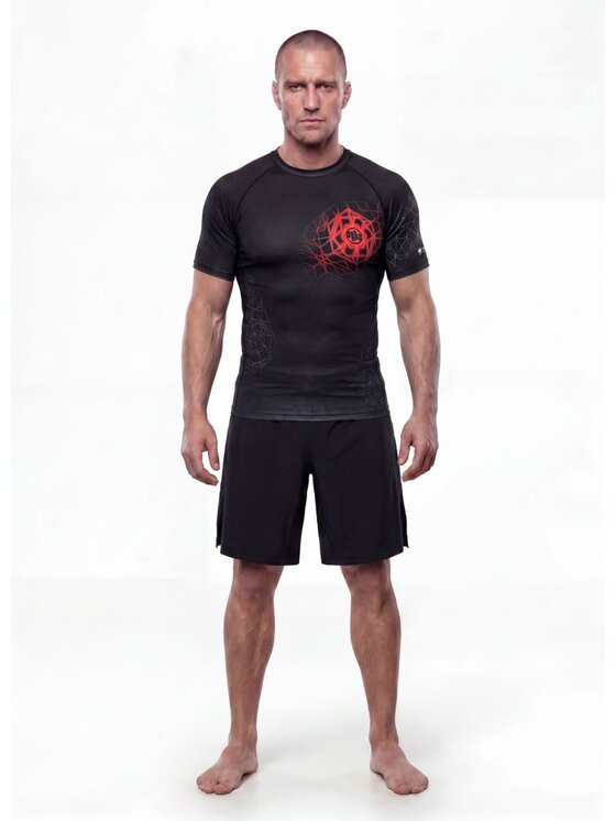 PITBULL PITBULL Koszulka techniczna RAY Czarny Regular Fit