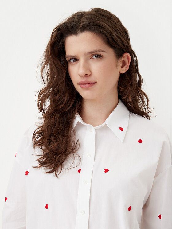 JDY JDY Camicia Nelly 15330490 Bianco Loose Fit