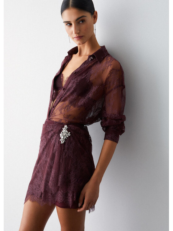 Liu Jo Liu Jo Camicia PA6038J4961X0744 Marrone Regular Fit