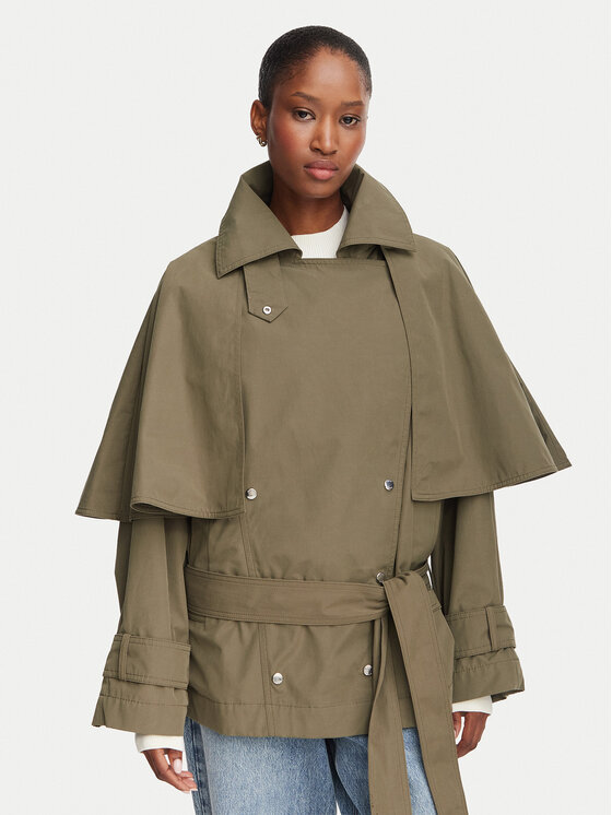 BOSS BOSS Tenchcoat C_Calisetta 50563248 Dunkelgrün Regular Fit
