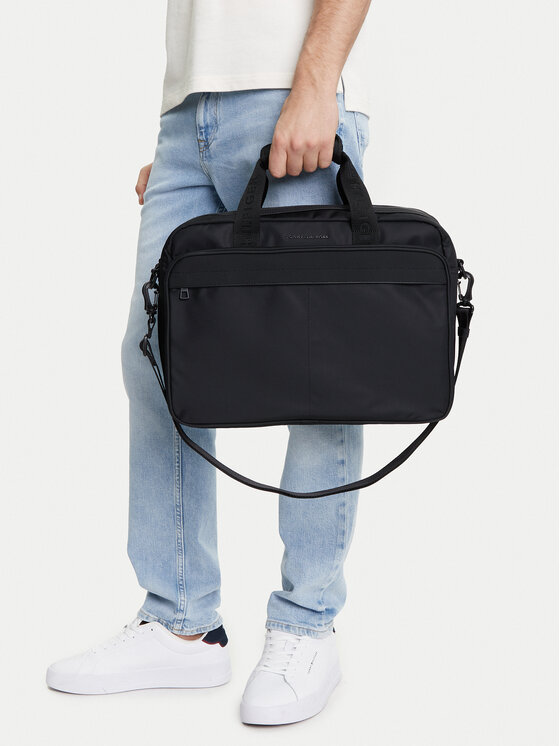 Tommy Hilfiger Tommy Hilfiger Sülearvutikott Th Repreve Computer Bag AM0AM13186 Must