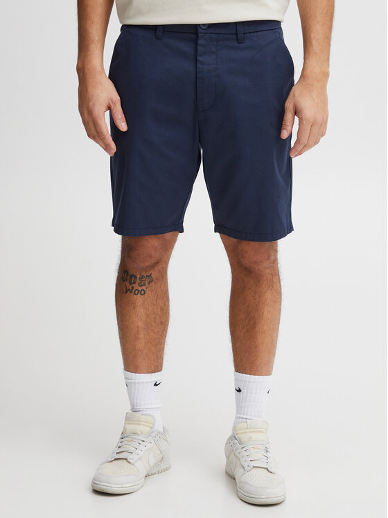 Solid Solid Pantaloncini di tessuto 21107653 Blu Regular Fit
