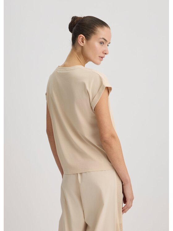 Liu Jo Liu Jo T-Shirt TA5181JS003M9181 Brązowy Regular Fit