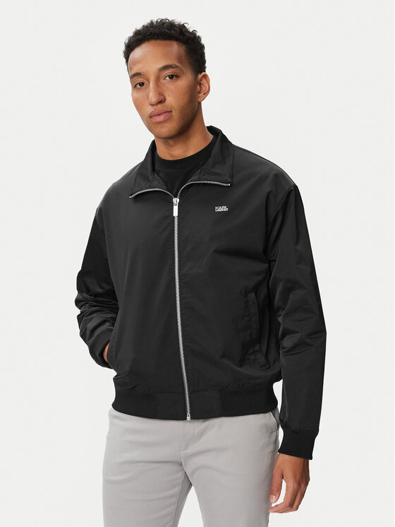 KARL LAGERFELD KARL LAGERFELD Преходно яке 505003 563533 Черен Regular Fit