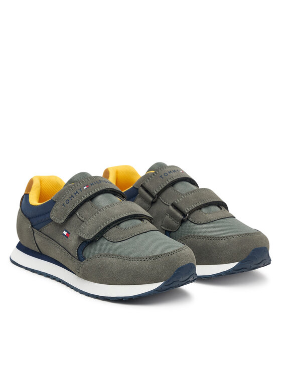 Tommy Hilfiger Tommy Hilfiger Sneakersy Low Cut Velcro Sneaker T1X9-35253-1960 S Zielony