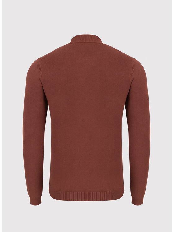 Pako Lorente Pako Lorente Sweter P26WN-2X-015 Miedziany Classic Fit