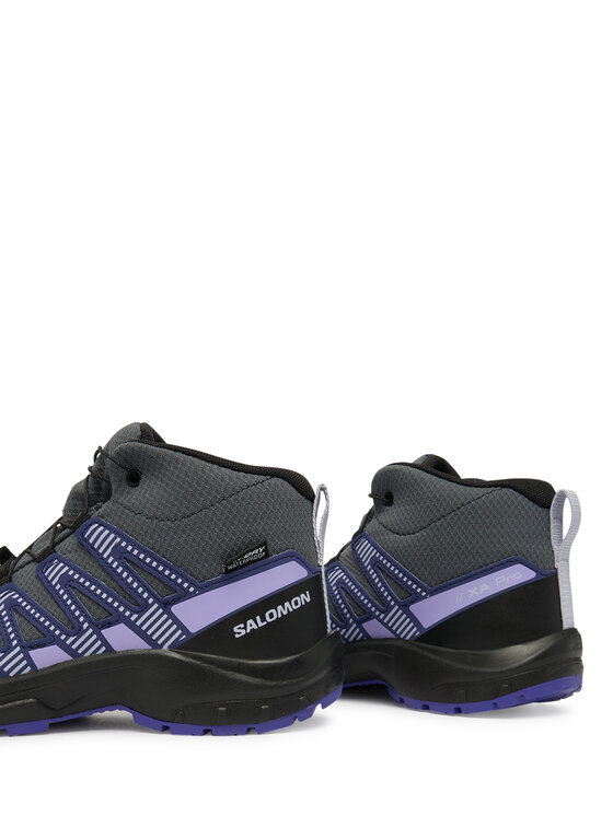 Salomon Salomon Παπούτσια πεζοπορίας Xa Pro V8 Mid Waterproof L47857300 Γκρι