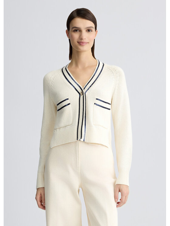 Liu Jo Cardigan CA5110MS016M9090 Bianco Regular Fit