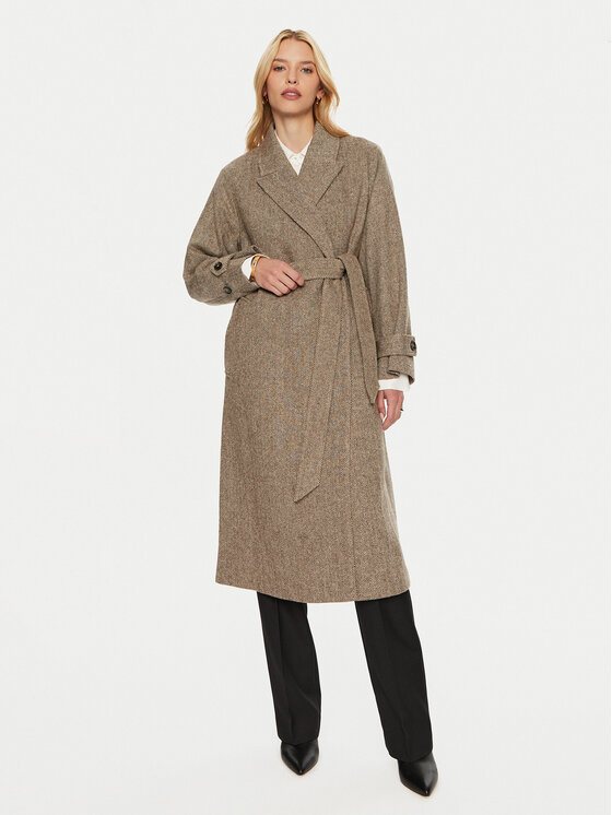 Tommy Hilfiger Tommy Hilfiger Cappotto di lana WW0WW43159 Beige Regular Fit
