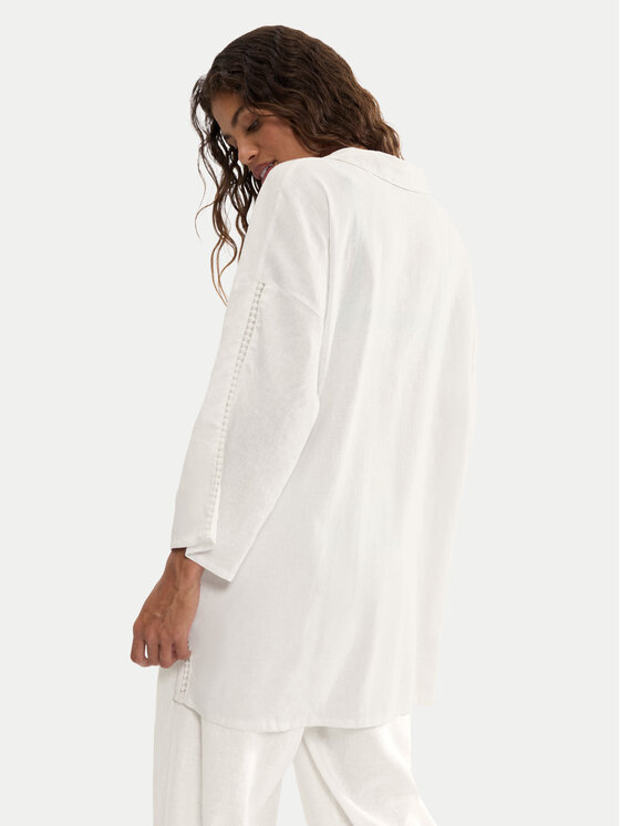Triumph Triumph Koszulka piżamowa Summer Wear 10227228 Biały Regular Fit