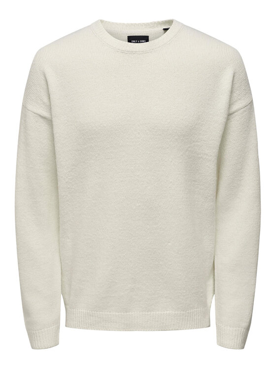 Only & Sons Only & Sons Πουλόβερ 22024567 Εκρού Regular Fit