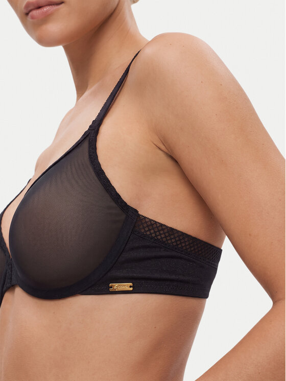 Gossard Gossard Сутиен с банели Glossies Sheer Moulded 6271 Черен