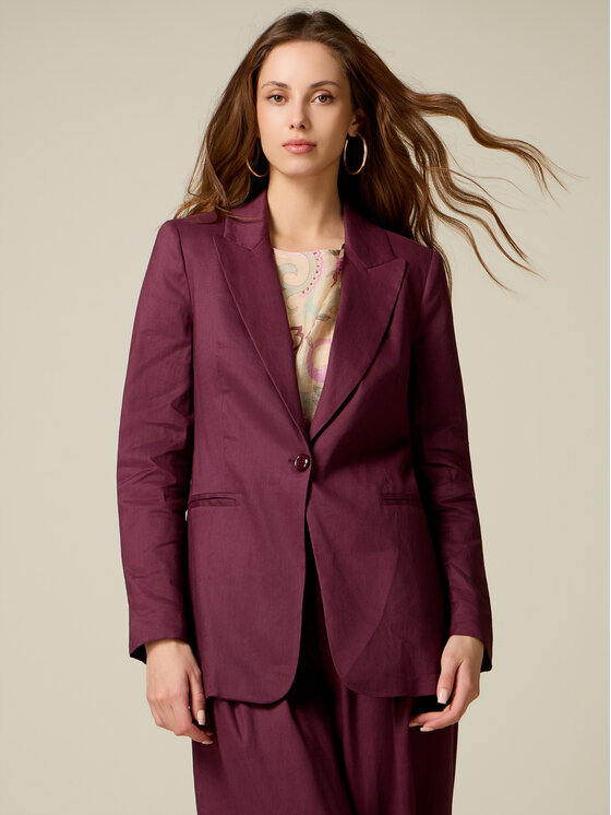 Oltre Oltre Giacca da abito Q002R004620N036 Bordeaux Regular Fit