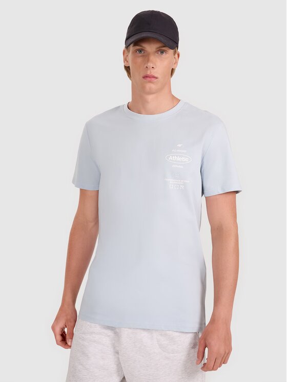 4F 4F T-Shirt 4FRSS25TTSHM2688-34S Μπλε Regular Fit