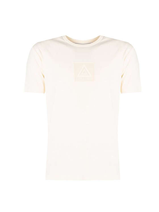 Iceberg Iceberg T-Shirt F020639A Μπεζ Regular Fit