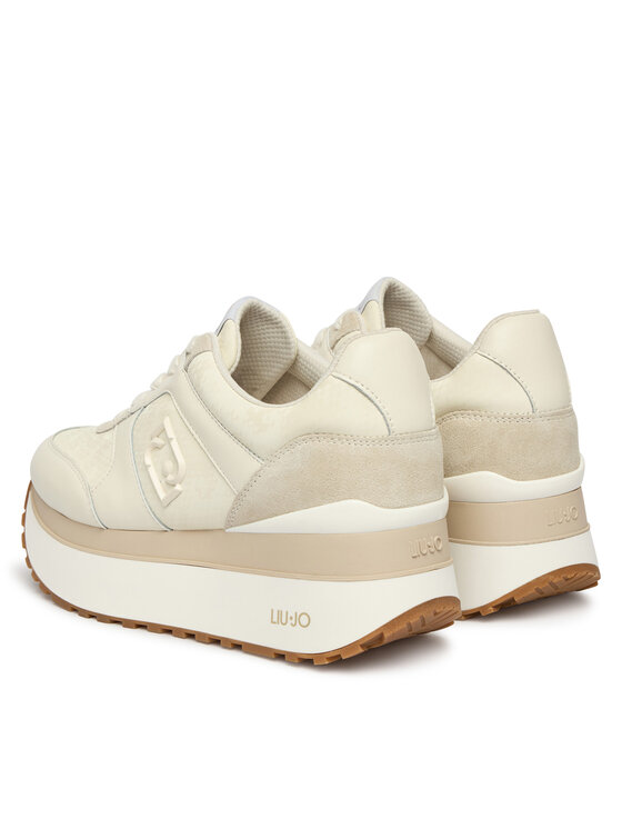 Liu Jo Liu Jo Sneakersy Maxi Wonder Plus 02 Bis BF6011 PX902 Kremowy
