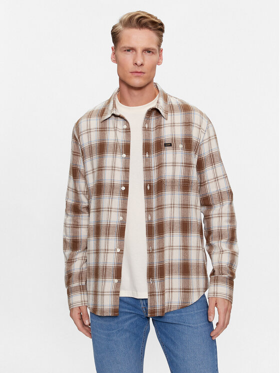 Lee Lee Camicia 112342325 Beige Regular Fit