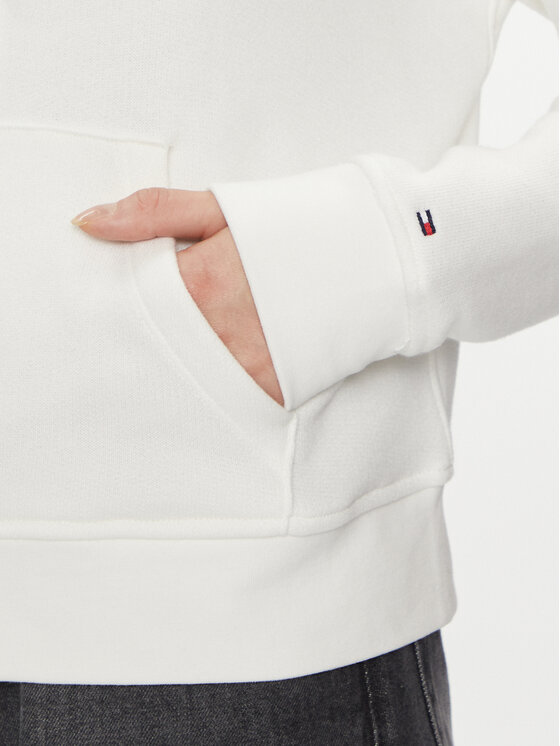 Tommy Hilfiger Tommy Hilfiger Mikina 1985 WW0WW39189 Écru Regular Fit