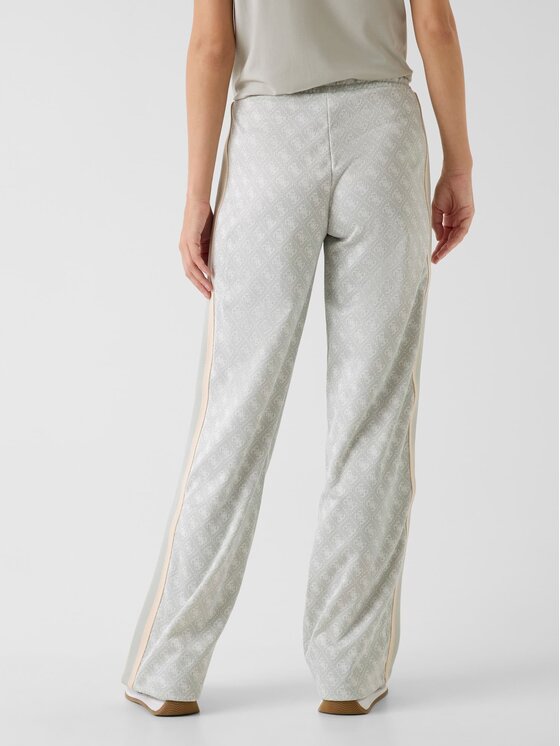 Guess Guess Kalhoty z materiálu 181485 Šedá Classic Fit