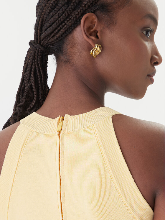 Guess Guess Pulover G6GR10 Z0625 Rumena Regular Fit